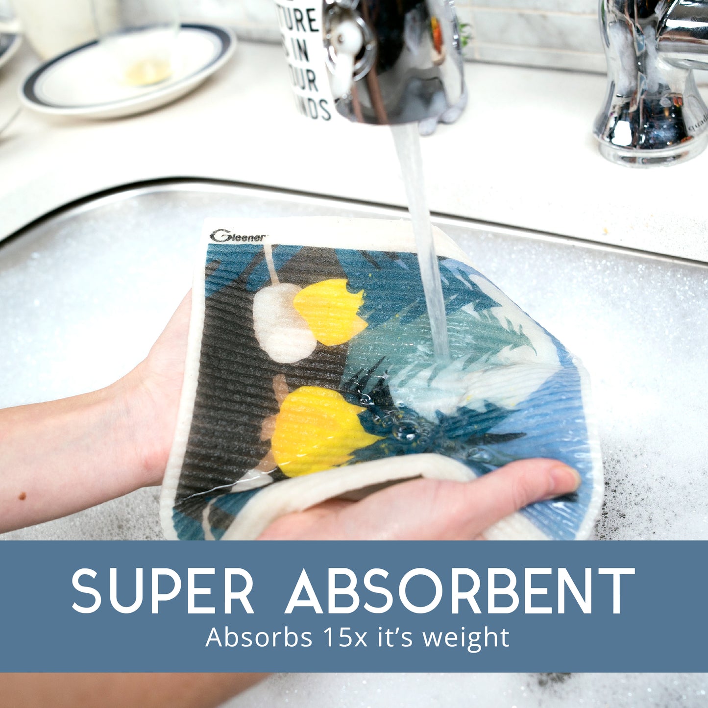 GLEENER Super Öko-Tuch | 2er-Pack | Metro-Kollektion