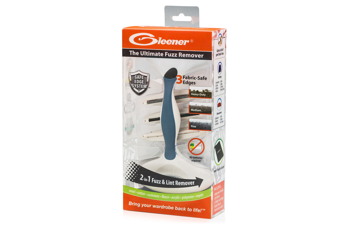 Gleener Fabric Shaver & Lint Brush (12-pack acetate)