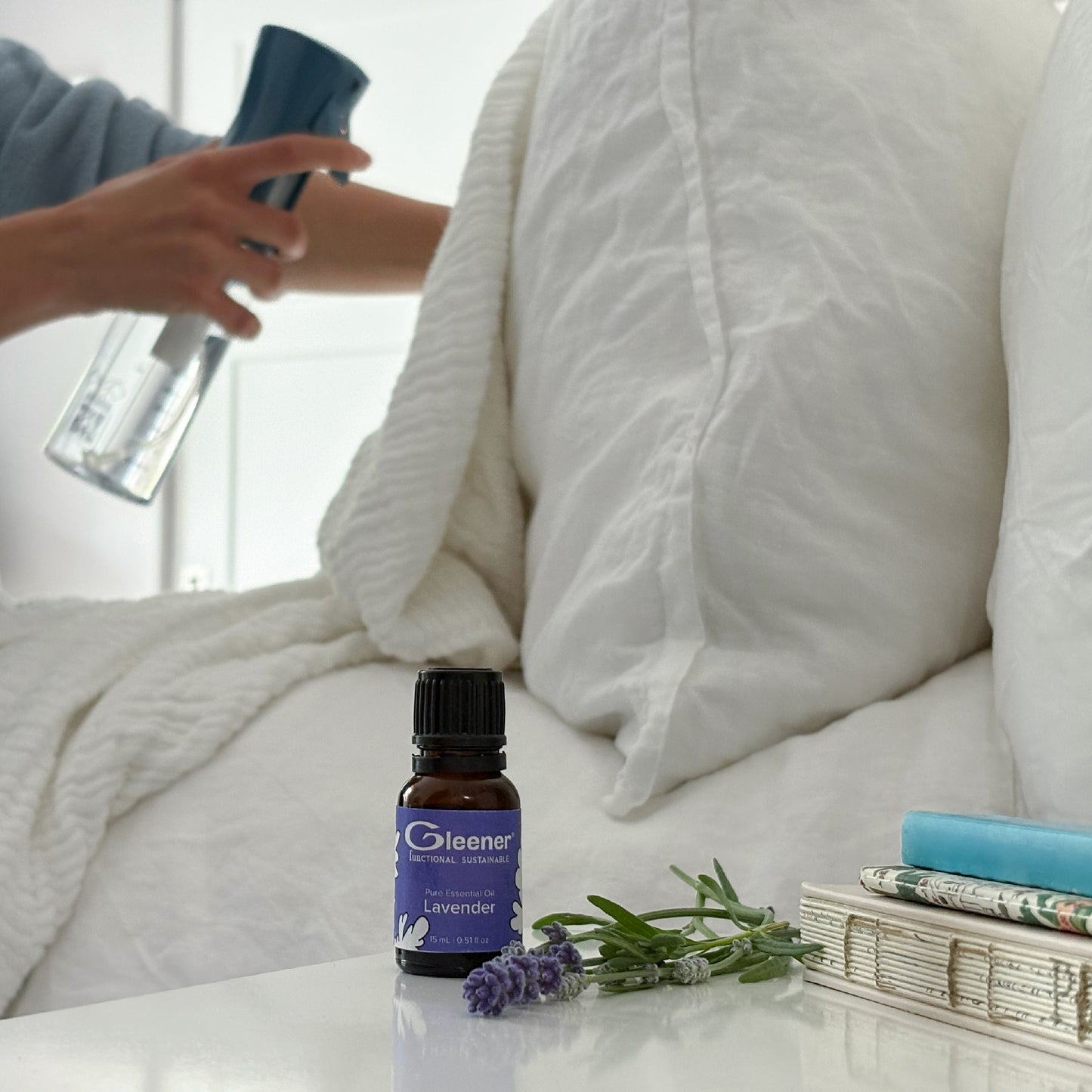 GLEENER Laundry Essentials | 2 pack | Natural Essential Oils Lavender and Sweet Orange