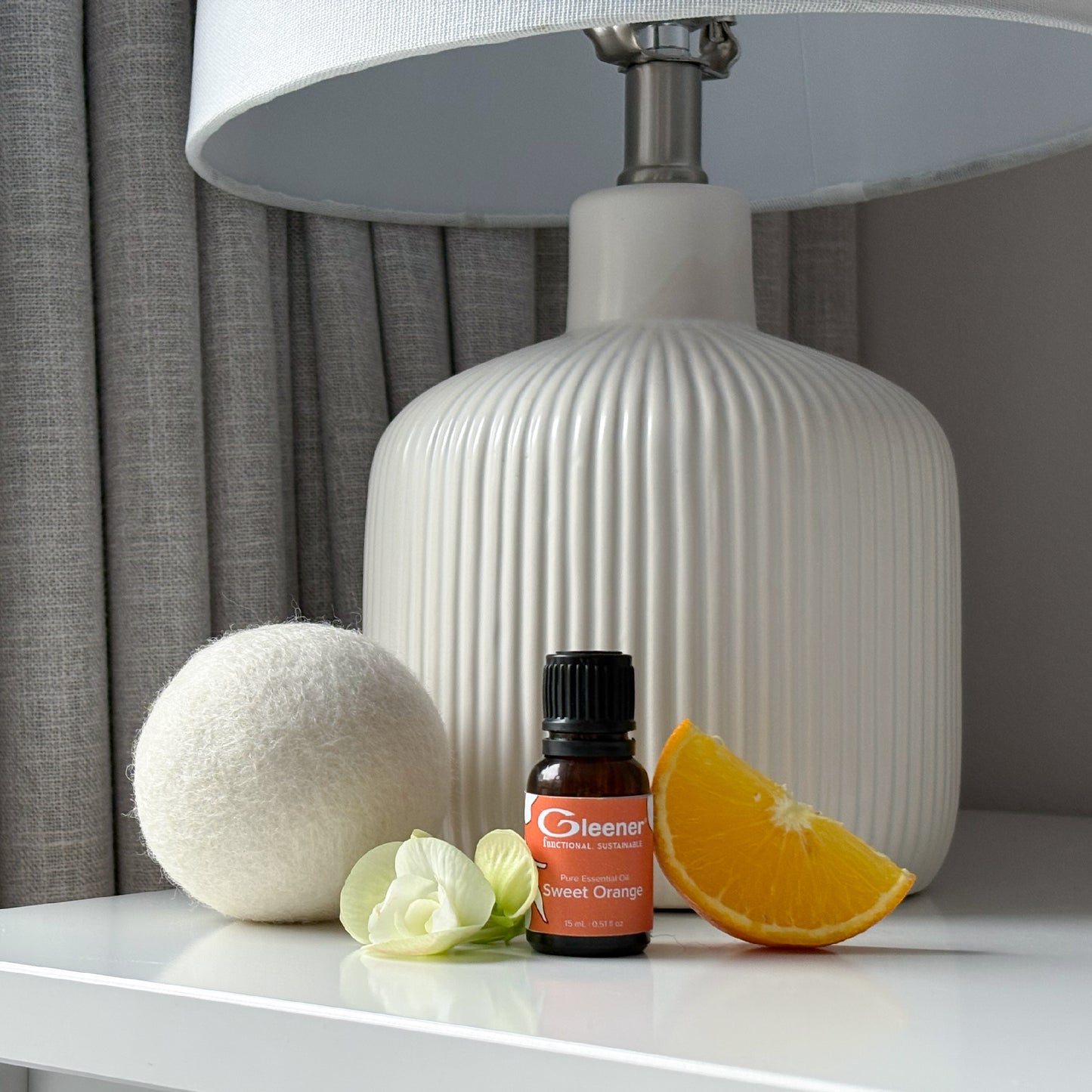 GLEENER Laundry Essentials | 2 pack | Natural Essential Oils Lavender and Sweet Orange