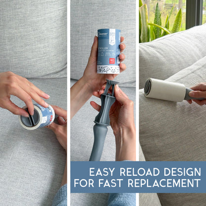 GLEENER Lint Roller Refills | Strong Grip Adhesive Easy Peel Sheets | 2 Pack | 90 Sheets Each (Copy)