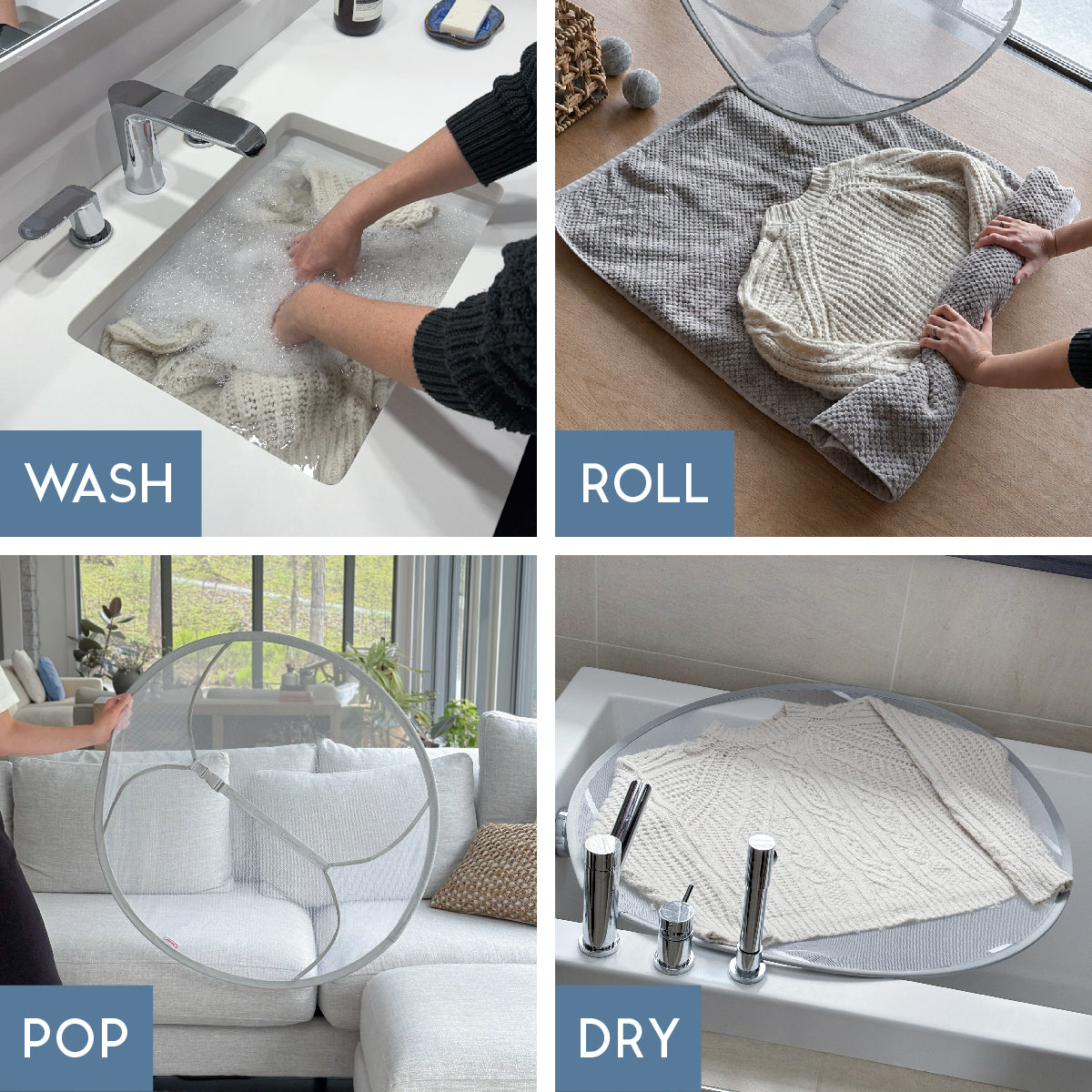 GLEENER Pop & Dry | Adjustable Mesh Dryer for Knits & Delicates