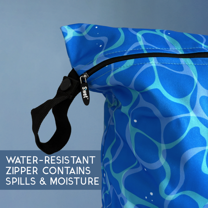S'wet Travel Laundry Bag | Recycled fabric & Lining | Wet\Dry bag | 14 x 18