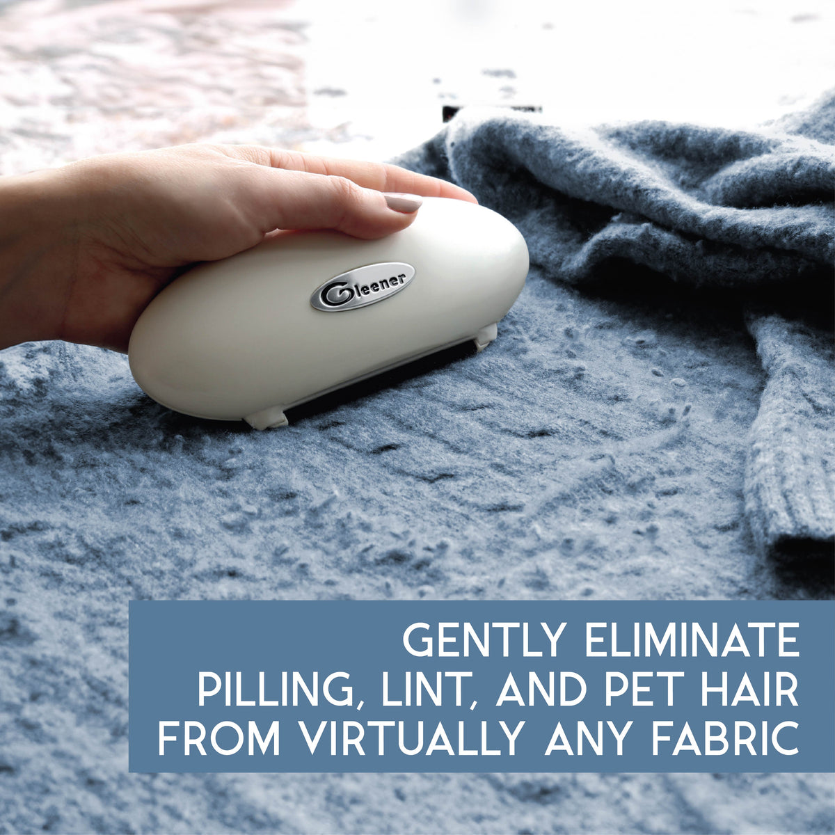 GLEENER Compact 4-in-1 Battery-Free Fabric Shaver & Lint Brush