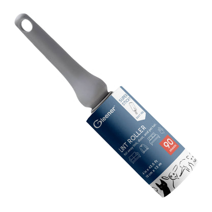GLEENER Lint Roller | Strong Grip Adhesive Easy Peel Sheets | 90 Sheets