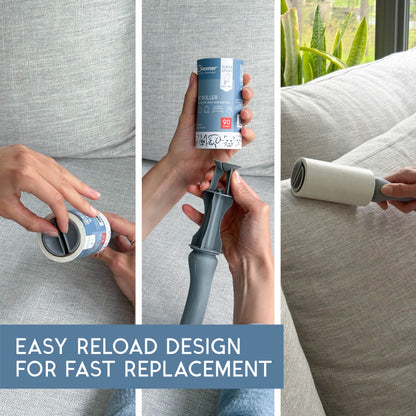 GLEENER Lint Roller | Strong Grip Adhesive Easy Peel Sheets | 90 Sheets