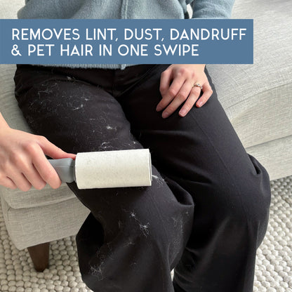 GLEENER Lint Roller | Strong Grip Adhesive Easy Peel Sheets | 90 Sheets