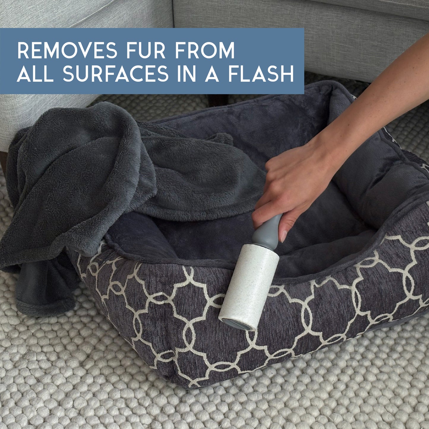 GLEENER Lint Roller | Strong Grip Adhesive Easy Peel Sheets | 90 Sheets