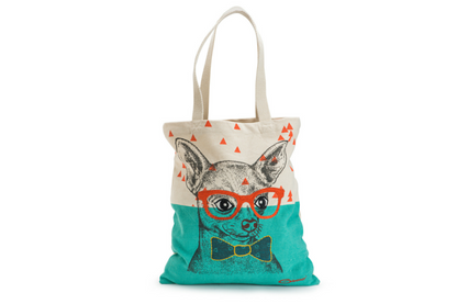 Dapper Dog Canvas Tote