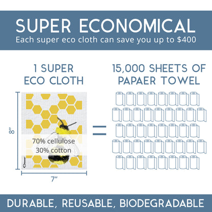 GLEENER Super Eco Cloth | 2-pack | Nature Collection